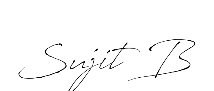 Also You can easily find your signature by using the search form. We will create Sujit B name handwritten signature images for you free of cost using Antro_Vectra sign style. Sujit B signature style 6 images and pictures png