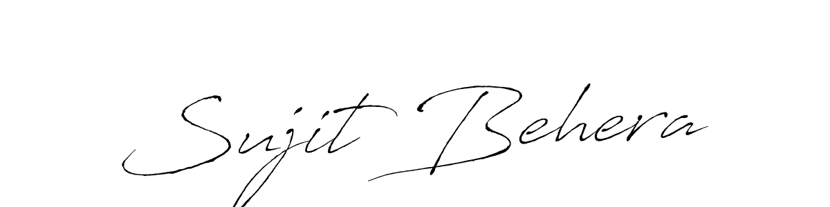 Sujit Behera stylish signature style. Best Handwritten Sign (Antro_Vectra) for my name. Handwritten Signature Collection Ideas for my name Sujit Behera. Sujit Behera signature style 6 images and pictures png