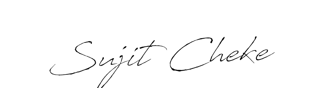This is the best signature style for the Sujit Cheke name. Also you like these signature font (Antro_Vectra). Mix name signature. Sujit Cheke signature style 6 images and pictures png