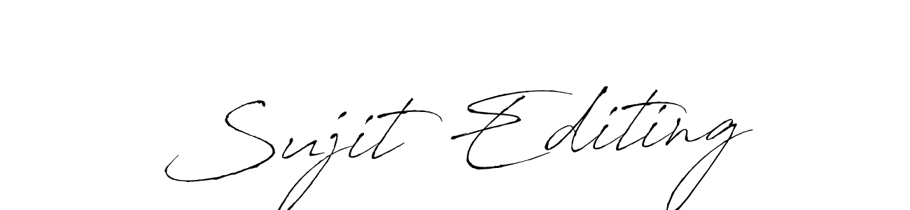 How to make Sujit Editing signature? Antro_Vectra is a professional autograph style. Create handwritten signature for Sujit Editing name. Sujit Editing signature style 6 images and pictures png