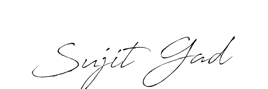 Sujit Gad stylish signature style. Best Handwritten Sign (Antro_Vectra) for my name. Handwritten Signature Collection Ideas for my name Sujit Gad. Sujit Gad signature style 6 images and pictures png