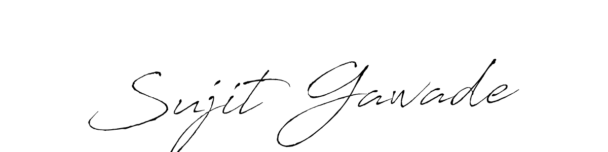 Create a beautiful signature design for name Sujit Gawade. With this signature (Antro_Vectra) fonts, you can make a handwritten signature for free. Sujit Gawade signature style 6 images and pictures png