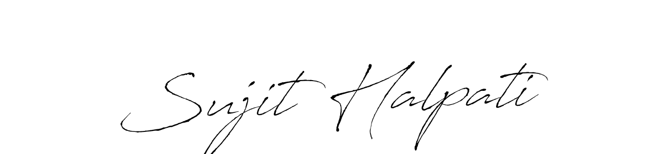 Design your own signature with our free online signature maker. With this signature software, you can create a handwritten (Antro_Vectra) signature for name Sujit Halpati. Sujit Halpati signature style 6 images and pictures png