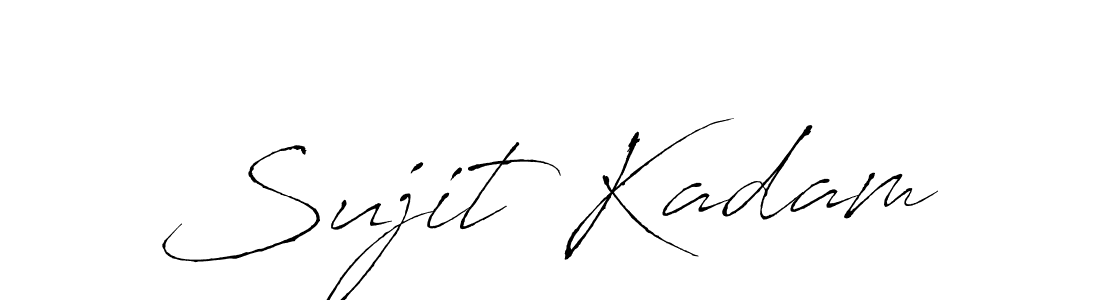 How to make Sujit Kadam name signature. Use Antro_Vectra style for creating short signs online. This is the latest handwritten sign. Sujit Kadam signature style 6 images and pictures png