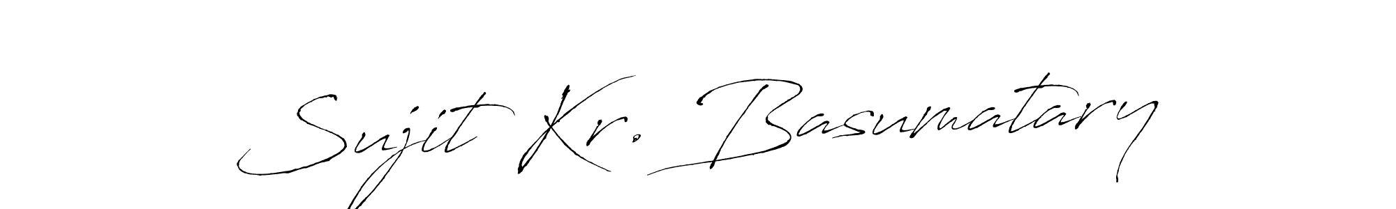 How to make Sujit Kr. Basumatary name signature. Use Antro_Vectra style for creating short signs online. This is the latest handwritten sign. Sujit Kr. Basumatary signature style 6 images and pictures png