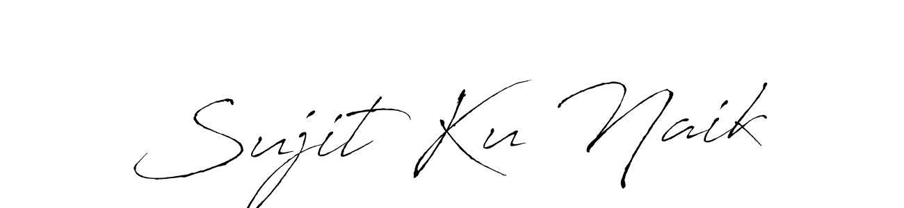 Make a beautiful signature design for name Sujit Ku Naik. With this signature (Antro_Vectra) style, you can create a handwritten signature for free. Sujit Ku Naik signature style 6 images and pictures png