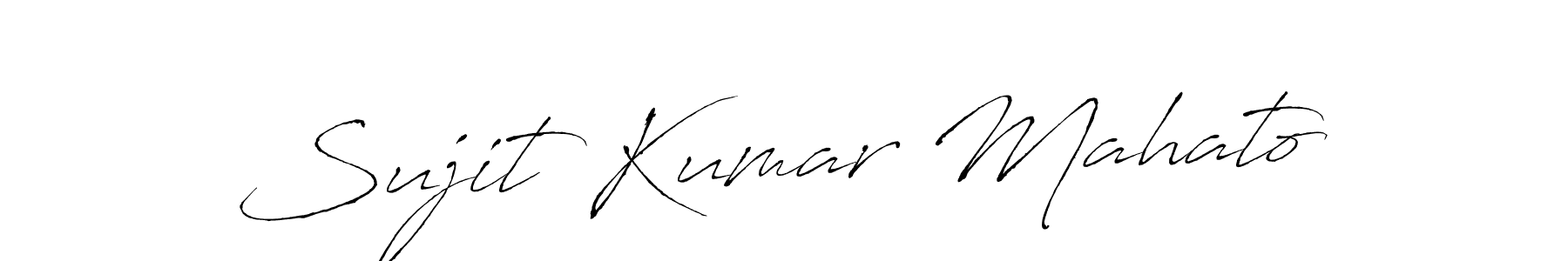 How to make Sujit Kumar Mahato signature? Antro_Vectra is a professional autograph style. Create handwritten signature for Sujit Kumar Mahato name. Sujit Kumar Mahato signature style 6 images and pictures png