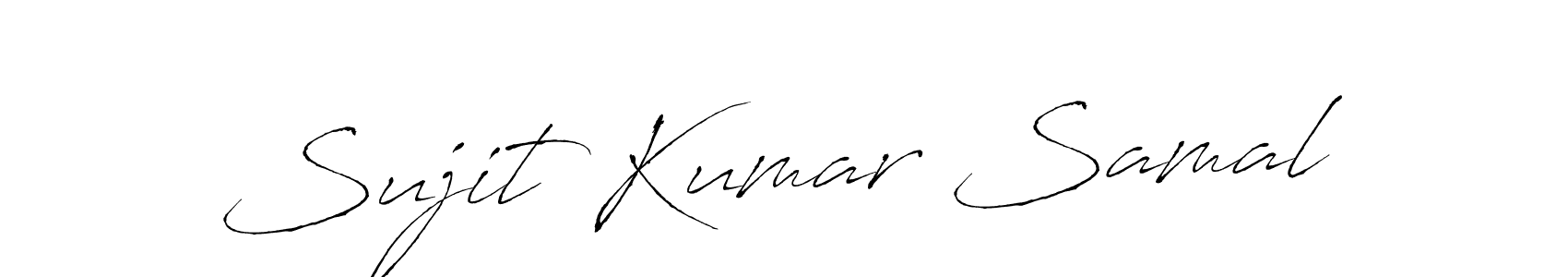 Create a beautiful signature design for name Sujit Kumar Samal. With this signature (Antro_Vectra) fonts, you can make a handwritten signature for free. Sujit Kumar Samal signature style 6 images and pictures png