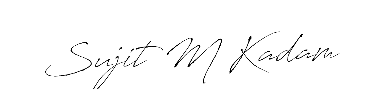 Also You can easily find your signature by using the search form. We will create Sujit M Kadam name handwritten signature images for you free of cost using Antro_Vectra sign style. Sujit M Kadam signature style 6 images and pictures png