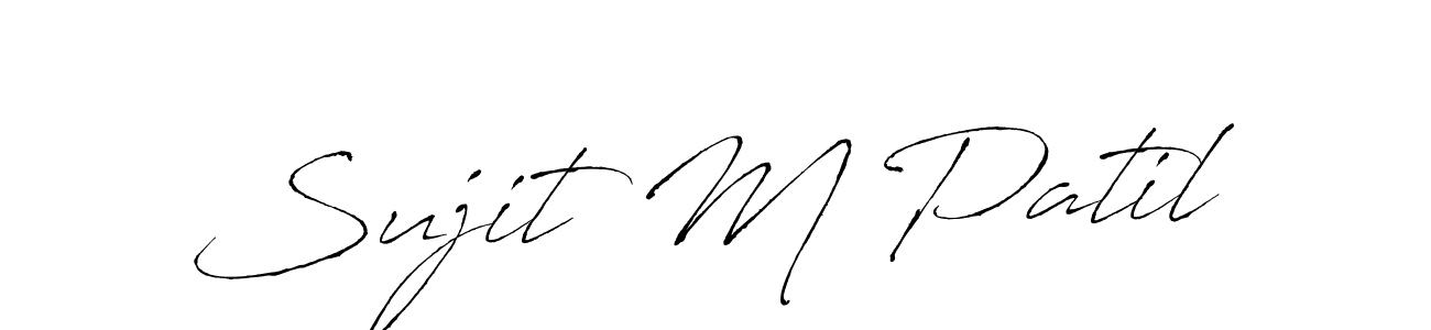 Also You can easily find your signature by using the search form. We will create Sujit M Patil name handwritten signature images for you free of cost using Antro_Vectra sign style. Sujit M Patil signature style 6 images and pictures png