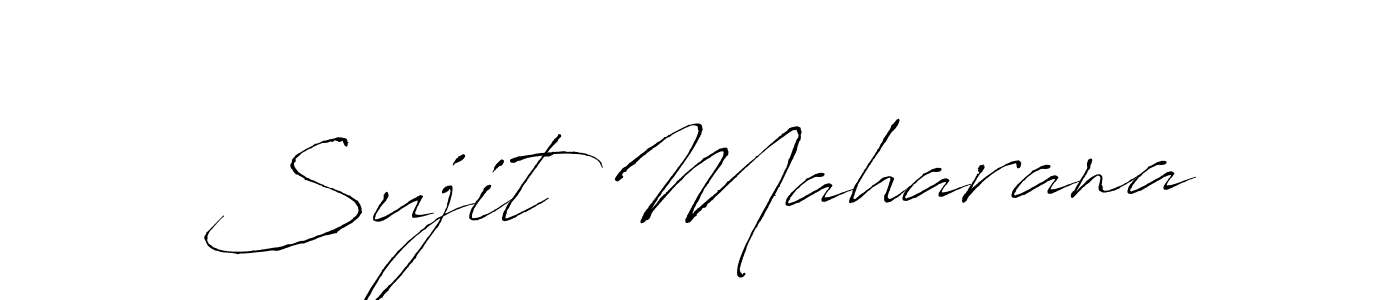 How to make Sujit Maharana name signature. Use Antro_Vectra style for creating short signs online. This is the latest handwritten sign. Sujit Maharana signature style 6 images and pictures png