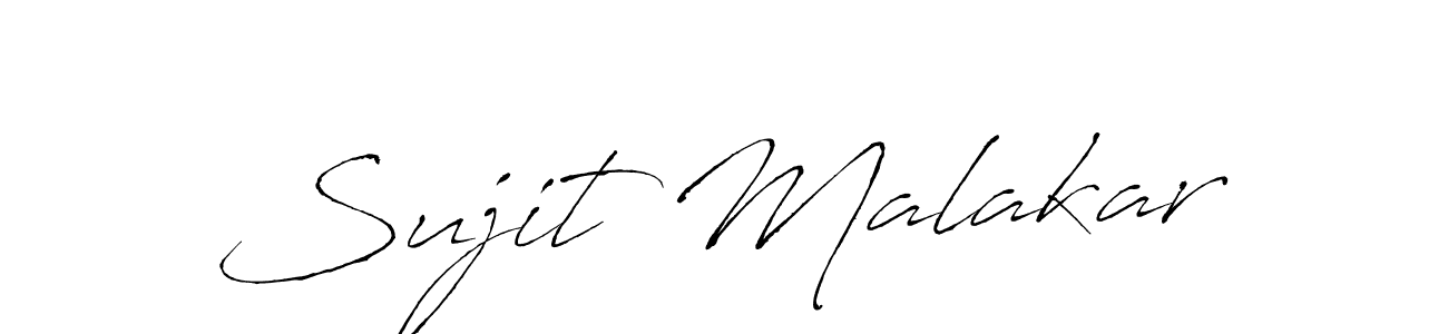 Design your own signature with our free online signature maker. With this signature software, you can create a handwritten (Antro_Vectra) signature for name Sujit Malakar. Sujit Malakar signature style 6 images and pictures png