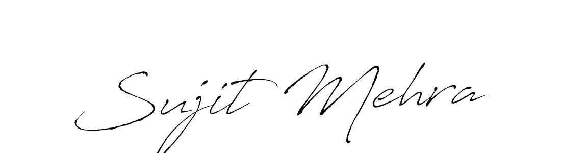 Sujit Mehra stylish signature style. Best Handwritten Sign (Antro_Vectra) for my name. Handwritten Signature Collection Ideas for my name Sujit Mehra. Sujit Mehra signature style 6 images and pictures png