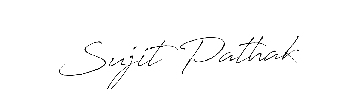 Design your own signature with our free online signature maker. With this signature software, you can create a handwritten (Antro_Vectra) signature for name Sujit Pathak. Sujit Pathak signature style 6 images and pictures png