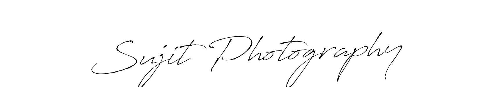How to make Sujit Photography signature? Antro_Vectra is a professional autograph style. Create handwritten signature for Sujit Photography name. Sujit Photography signature style 6 images and pictures png