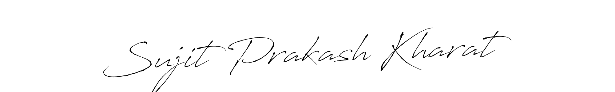 Sujit Prakash Kharat stylish signature style. Best Handwritten Sign (Antro_Vectra) for my name. Handwritten Signature Collection Ideas for my name Sujit Prakash Kharat. Sujit Prakash Kharat signature style 6 images and pictures png