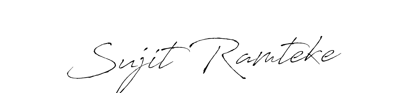 Make a beautiful signature design for name Sujit Ramteke. With this signature (Antro_Vectra) style, you can create a handwritten signature for free. Sujit Ramteke signature style 6 images and pictures png