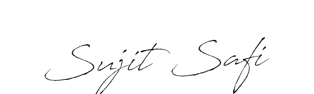 How to make Sujit Safi name signature. Use Antro_Vectra style for creating short signs online. This is the latest handwritten sign. Sujit Safi signature style 6 images and pictures png