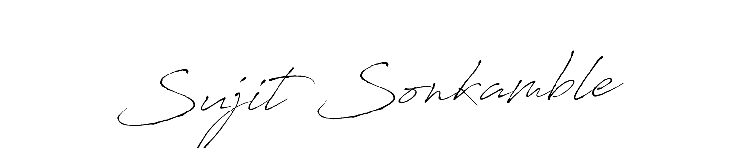 You should practise on your own different ways (Antro_Vectra) to write your name (Sujit Sonkamble) in signature. don't let someone else do it for you. Sujit Sonkamble signature style 6 images and pictures png