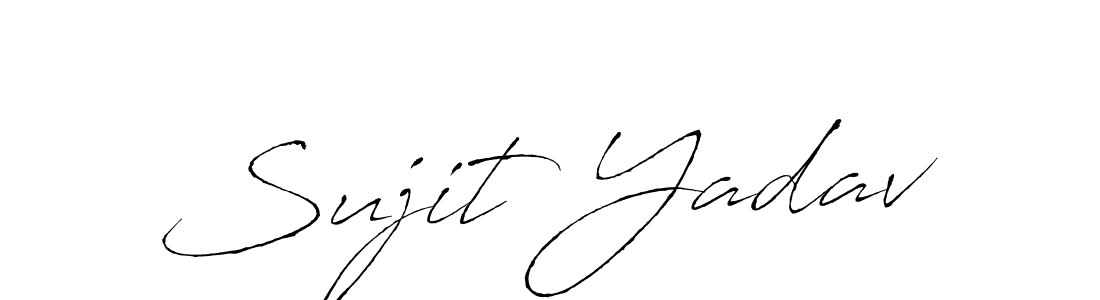 You should practise on your own different ways (Antro_Vectra) to write your name (Sujit Yadav) in signature. don't let someone else do it for you. Sujit Yadav signature style 6 images and pictures png