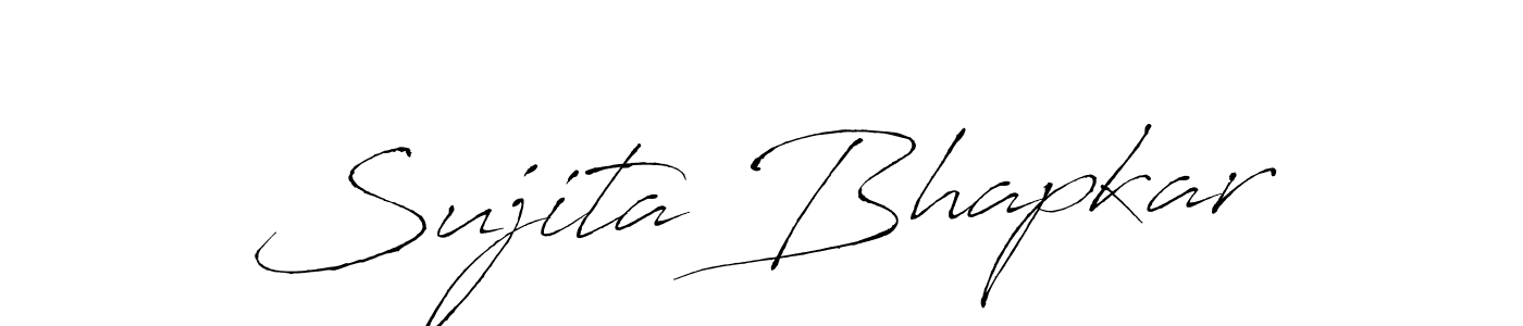 Design your own signature with our free online signature maker. With this signature software, you can create a handwritten (Antro_Vectra) signature for name Sujita Bhapkar. Sujita Bhapkar signature style 6 images and pictures png