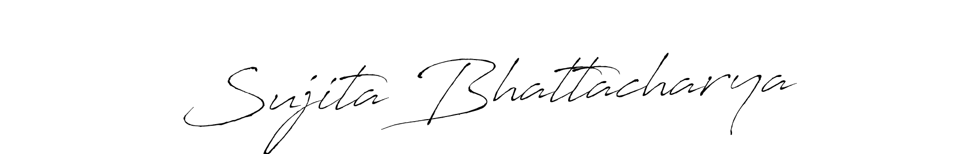 How to make Sujita Bhattacharya signature? Antro_Vectra is a professional autograph style. Create handwritten signature for Sujita Bhattacharya name. Sujita Bhattacharya signature style 6 images and pictures png