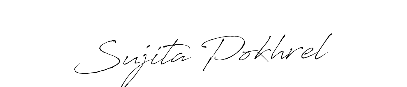 Create a beautiful signature design for name Sujita Pokhrel. With this signature (Antro_Vectra) fonts, you can make a handwritten signature for free. Sujita Pokhrel signature style 6 images and pictures png