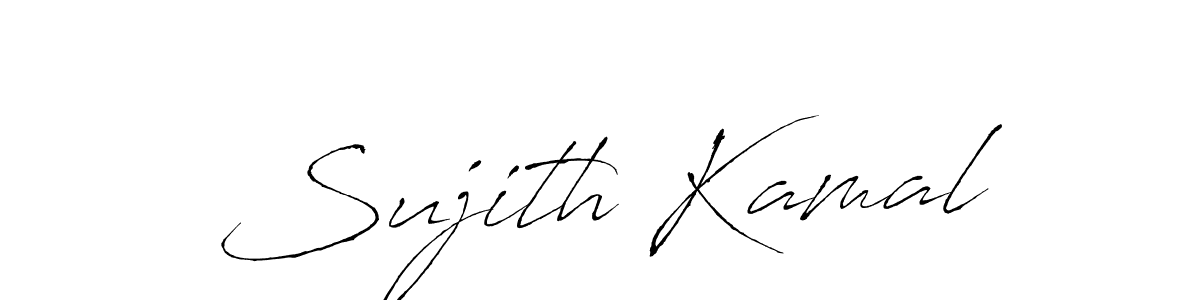 The best way (Antro_Vectra) to make a short signature is to pick only two or three words in your name. The name Sujith Kamal include a total of six letters. For converting this name. Sujith Kamal signature style 6 images and pictures png