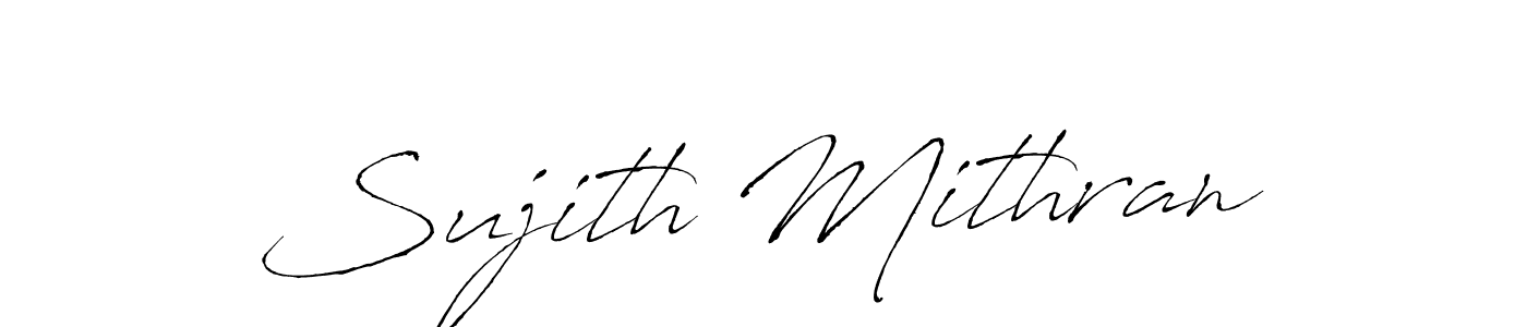 How to make Sujith Mithran name signature. Use Antro_Vectra style for creating short signs online. This is the latest handwritten sign. Sujith Mithran signature style 6 images and pictures png