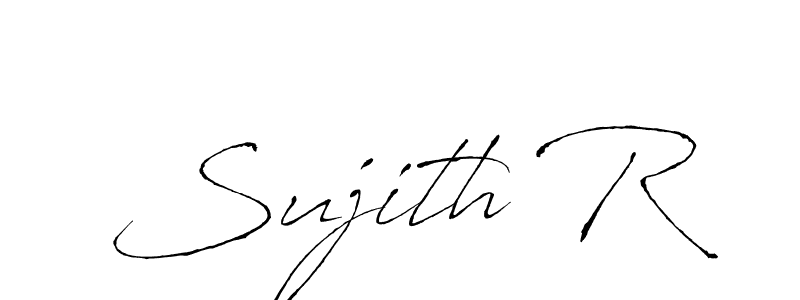 How to make Sujith R name signature. Use Antro_Vectra style for creating short signs online. This is the latest handwritten sign. Sujith R signature style 6 images and pictures png