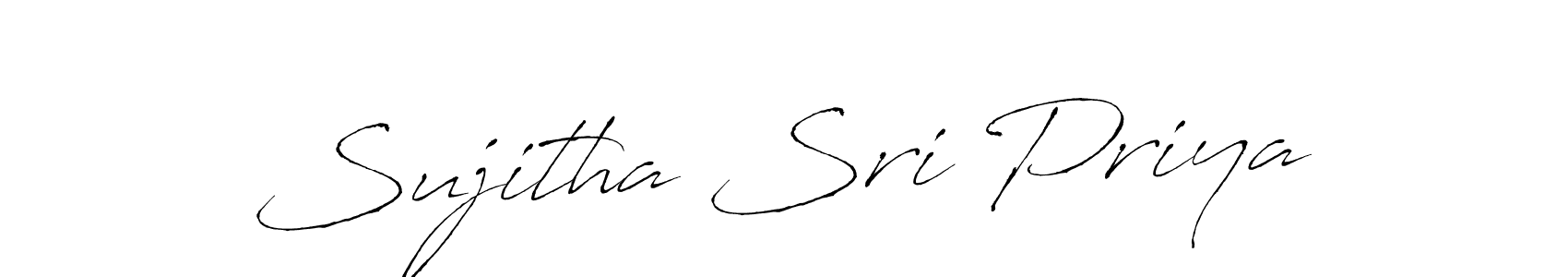 The best way (Antro_Vectra) to make a short signature is to pick only two or three words in your name. The name Sujitha Sri Priya include a total of six letters. For converting this name. Sujitha Sri Priya signature style 6 images and pictures png