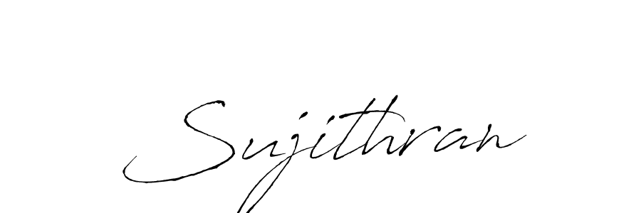 How to make Sujithran name signature. Use Antro_Vectra style for creating short signs online. This is the latest handwritten sign. Sujithran signature style 6 images and pictures png