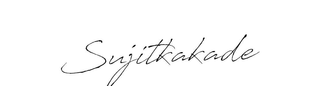 How to make Sujitkakade signature? Antro_Vectra is a professional autograph style. Create handwritten signature for Sujitkakade name. Sujitkakade signature style 6 images and pictures png