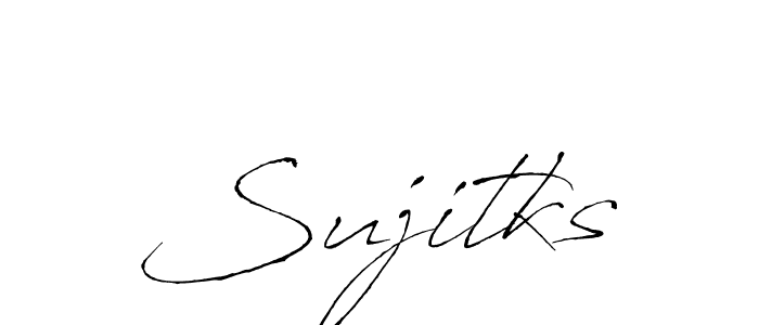 How to make Sujitks name signature. Use Antro_Vectra style for creating short signs online. This is the latest handwritten sign. Sujitks signature style 6 images and pictures png