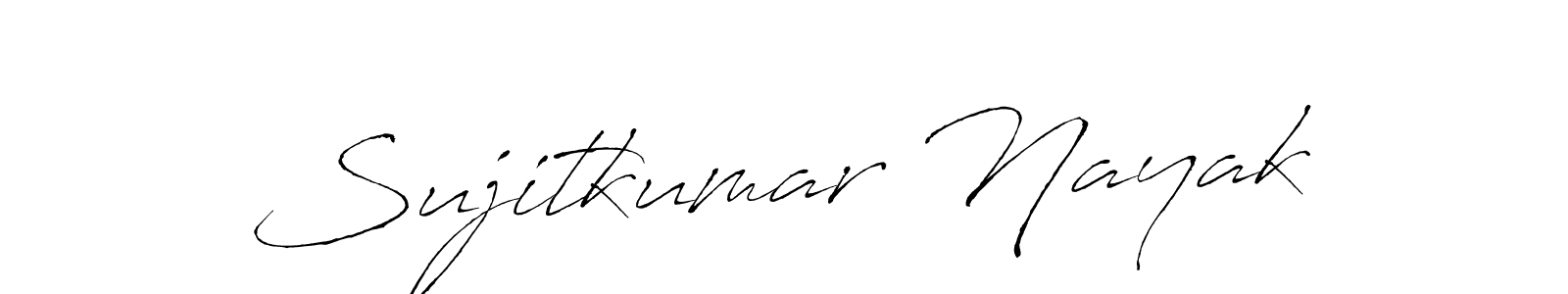 The best way (Antro_Vectra) to make a short signature is to pick only two or three words in your name. The name Sujitkumar Nayak include a total of six letters. For converting this name. Sujitkumar Nayak signature style 6 images and pictures png