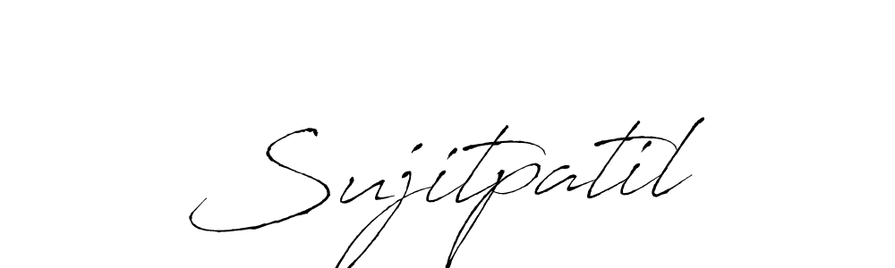 The best way (Antro_Vectra) to make a short signature is to pick only two or three words in your name. The name Sujitpatil include a total of six letters. For converting this name. Sujitpatil signature style 6 images and pictures png