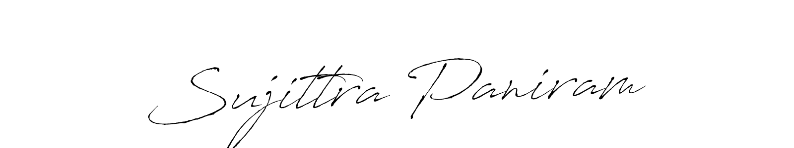 Make a beautiful signature design for name Sujittra Paniram. With this signature (Antro_Vectra) style, you can create a handwritten signature for free. Sujittra Paniram signature style 6 images and pictures png