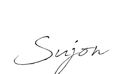 Design your own signature with our free online signature maker. With this signature software, you can create a handwritten (Antro_Vectra) signature for name Sujon. Sujon signature style 6 images and pictures png