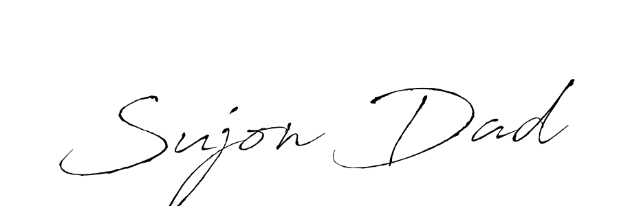 Make a beautiful signature design for name Sujon Dad. With this signature (Antro_Vectra) style, you can create a handwritten signature for free. Sujon Dad signature style 6 images and pictures png