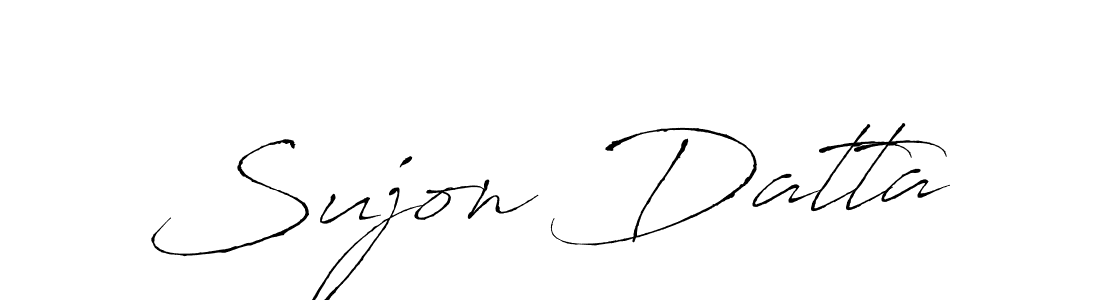 Make a beautiful signature design for name Sujon Datta. With this signature (Antro_Vectra) style, you can create a handwritten signature for free. Sujon Datta signature style 6 images and pictures png