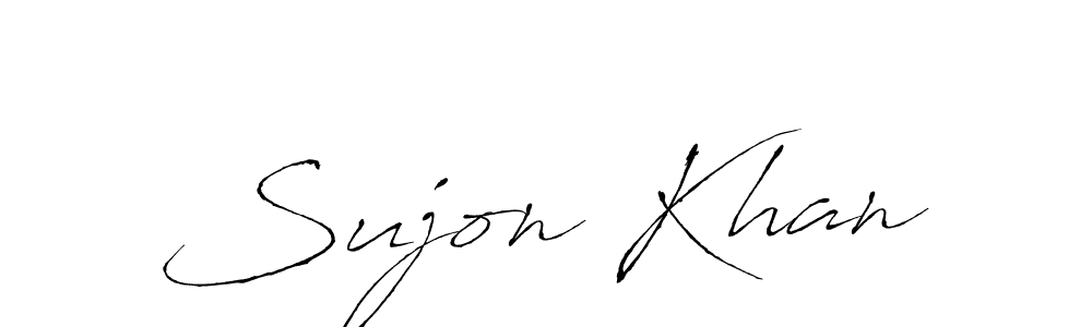 Also we have Sujon Khan name is the best signature style. Create professional handwritten signature collection using Antro_Vectra autograph style. Sujon Khan signature style 6 images and pictures png