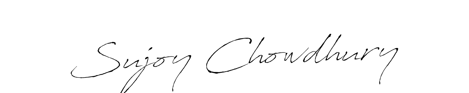 How to make Sujoy Chowdhury signature? Antro_Vectra is a professional autograph style. Create handwritten signature for Sujoy Chowdhury name. Sujoy Chowdhury signature style 6 images and pictures png