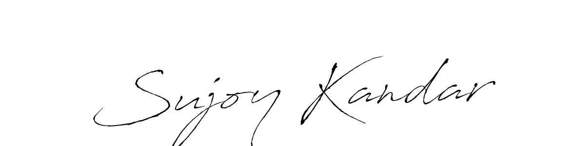 Create a beautiful signature design for name Sujoy Kandar. With this signature (Antro_Vectra) fonts, you can make a handwritten signature for free. Sujoy Kandar signature style 6 images and pictures png