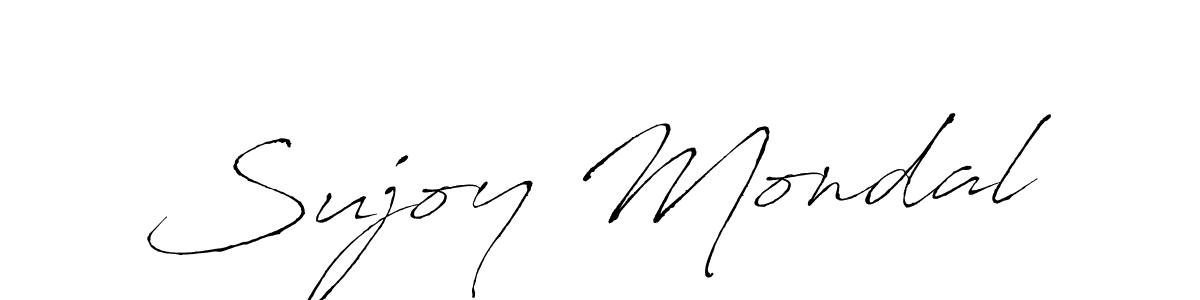 How to make Sujoy Mondal name signature. Use Antro_Vectra style for creating short signs online. This is the latest handwritten sign. Sujoy Mondal signature style 6 images and pictures png