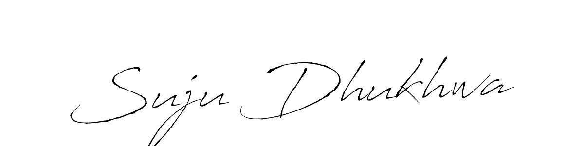 Make a beautiful signature design for name Suju Dhukhwa. With this signature (Antro_Vectra) style, you can create a handwritten signature for free. Suju Dhukhwa signature style 6 images and pictures png