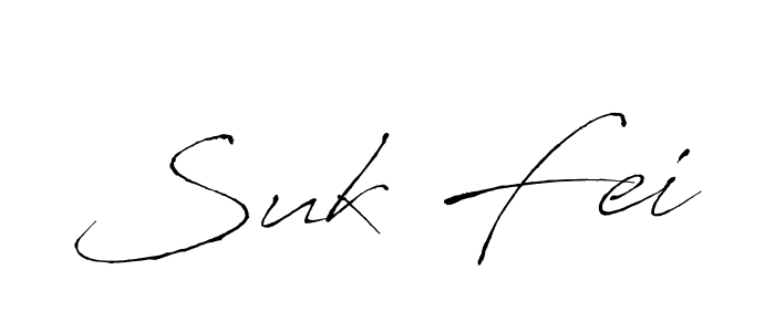 You should practise on your own different ways (Antro_Vectra) to write your name (Suk Fei) in signature. don't let someone else do it for you. Suk Fei signature style 6 images and pictures png