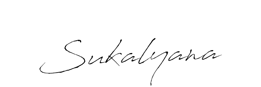 Use a signature maker to create a handwritten signature online. With this signature software, you can design (Antro_Vectra) your own signature for name Sukalyana. Sukalyana signature style 6 images and pictures png