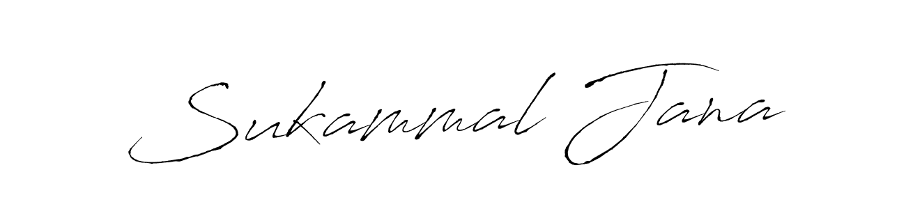 Sukammal Jana stylish signature style. Best Handwritten Sign (Antro_Vectra) for my name. Handwritten Signature Collection Ideas for my name Sukammal Jana. Sukammal Jana signature style 6 images and pictures png