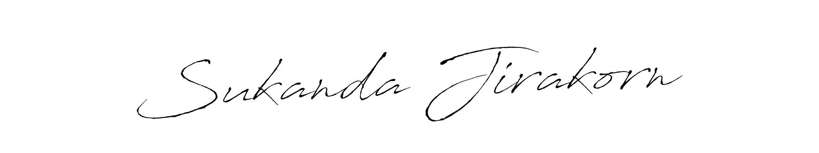 Use a signature maker to create a handwritten signature online. With this signature software, you can design (Antro_Vectra) your own signature for name Sukanda Jirakorn. Sukanda Jirakorn signature style 6 images and pictures png