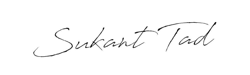 How to make Sukant Tad signature? Antro_Vectra is a professional autograph style. Create handwritten signature for Sukant Tad name. Sukant Tad signature style 6 images and pictures png
